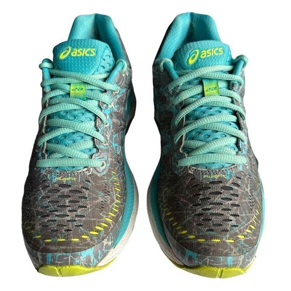 Asics Gel Kayano 23 Running Trainers Blue Yellow 7 - Picture 5 of 13